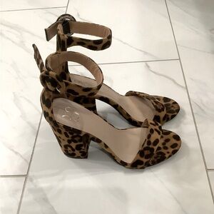 Leopard Print Heels, Size 7